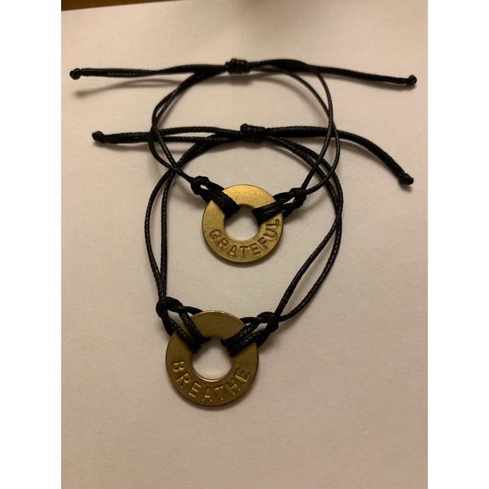 My Intent Bracelets 2 NWOT Grateful Breathe Yoga Jewelry